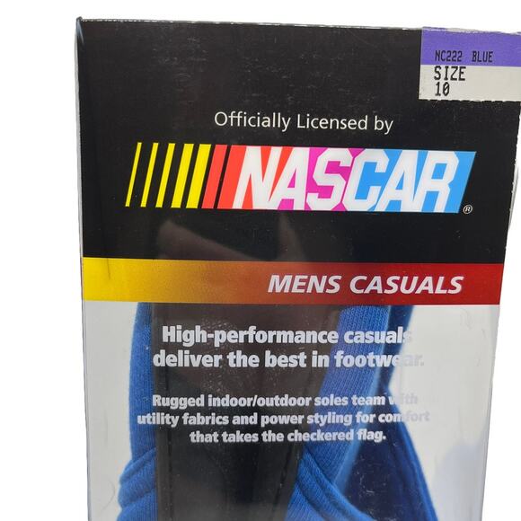 Nascar Slippers 24 New in Box (damaged box) blue Men's Size 10 Jeff Gordon Blue - Picture 8 of 15